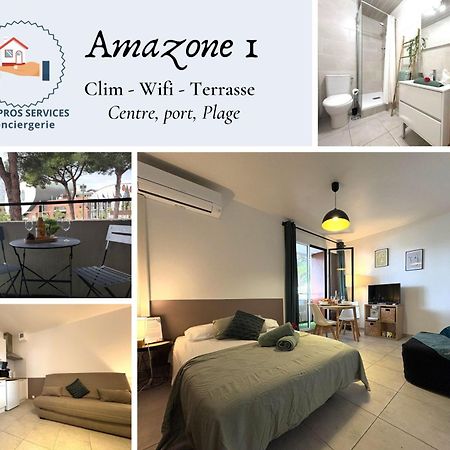 L'Amazone Studio Plein Centre Plages A 2Min Clim Wifi Sur Le Port - Top Prosconciergerie- La Grande-Motte Exterior foto